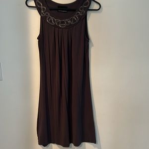 Cynthia Rowley beaded gray sleeveless summer dress size extra small XS